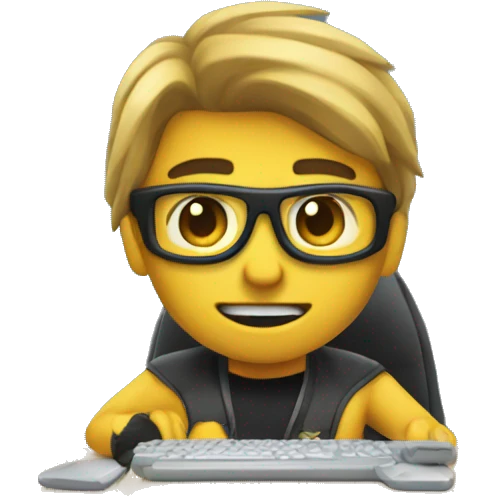 gamer at work  emoji