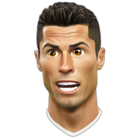 Cristiano Ronaldo head hungry emoji