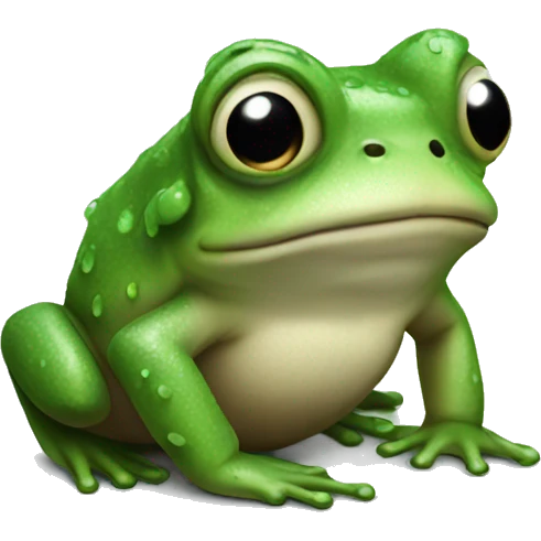 Rain frog with bikini emoji