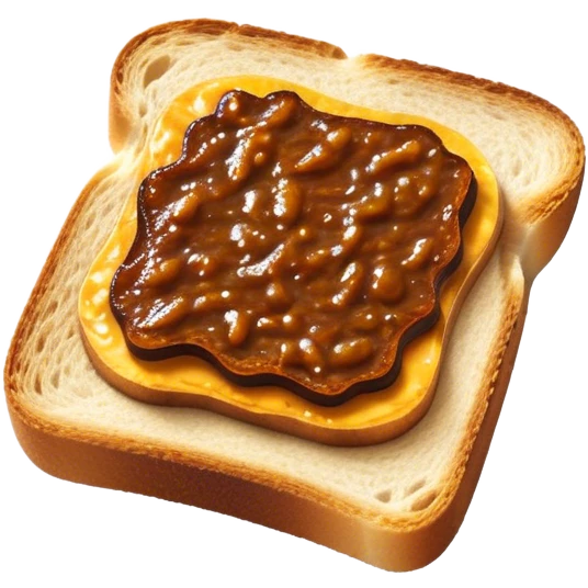 Cinematic Realistic Vegemite on Toast Dish Emoji, depicted with a generous spread of savory Vegemite on perfectly toasted bread, rendered with vibrant textures and warm lighting that captures its uniquely Australian flavor. emoji