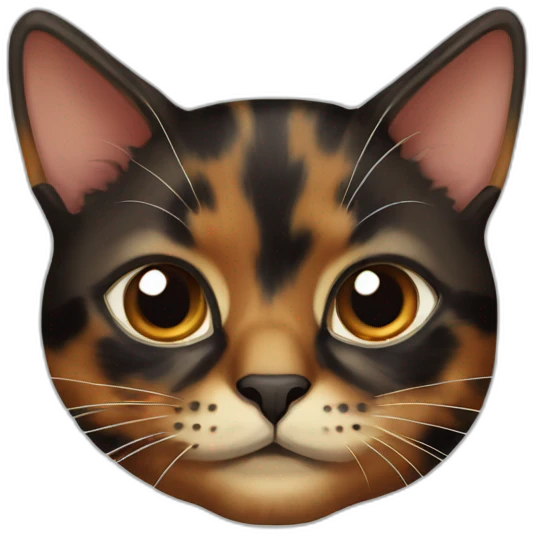 Tortoiseshell cat emoji