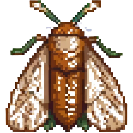 brown moth emoji