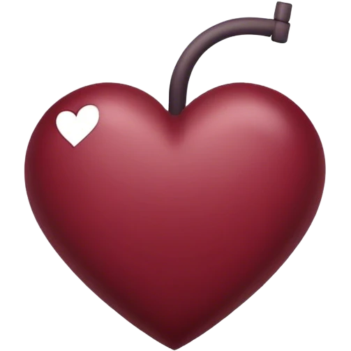 Maroon heart emoji