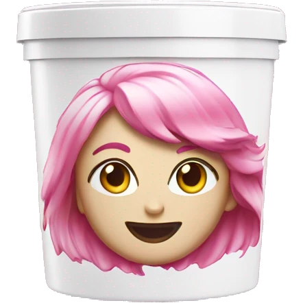 hair bleach product in pink toned package emoji