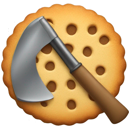 Biscuit and axe emoji