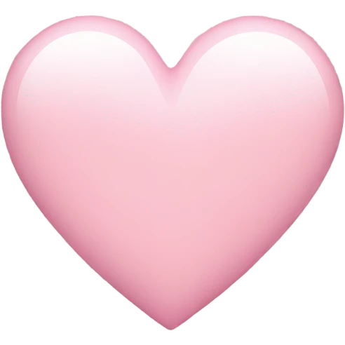 Light pink heart emoji  emoji