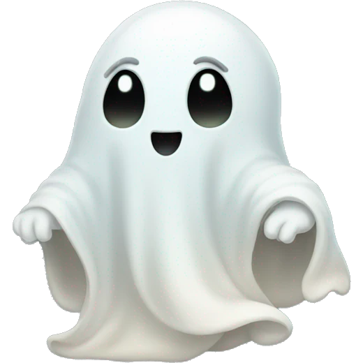 ghost saying good night emoji