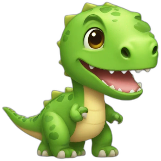 cute dinosaur love emoji