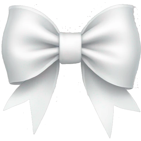 White bow emoji