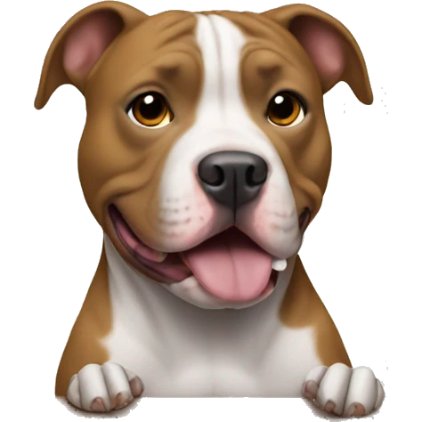 Pitbull playing piano emoji