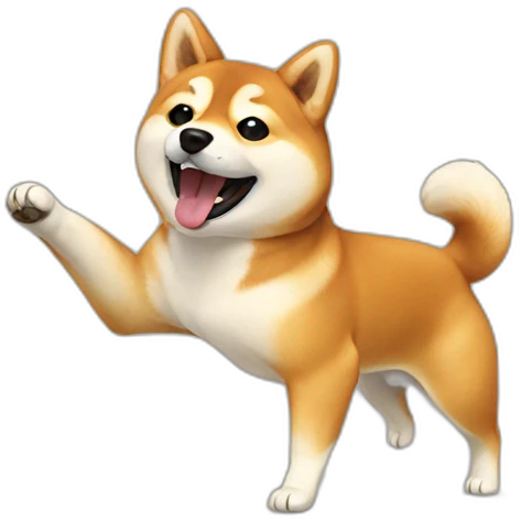Shiba dancing emoji