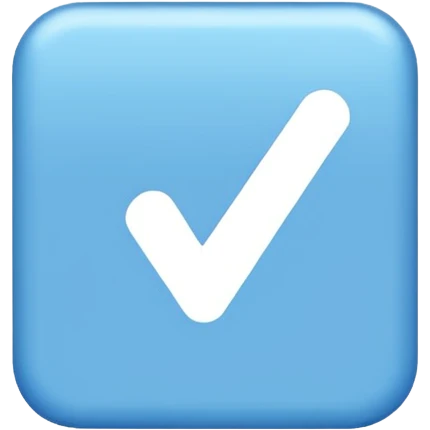 Make the emoji of roblox verify blue tick in rectangle emoji