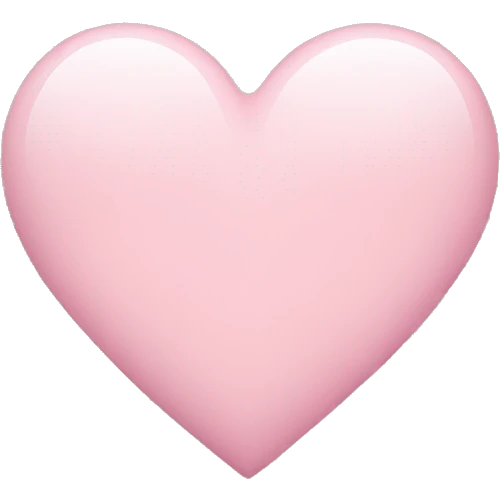 Light pink heart emoji