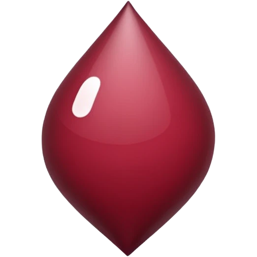  claret point without face on the white emoji