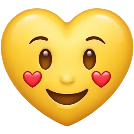 Smiling emoji with a heart on side emoji