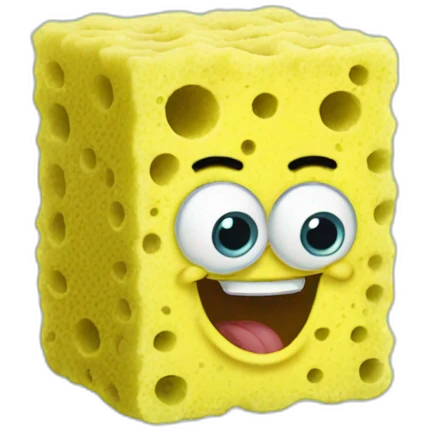 sponge bob showing five emoji