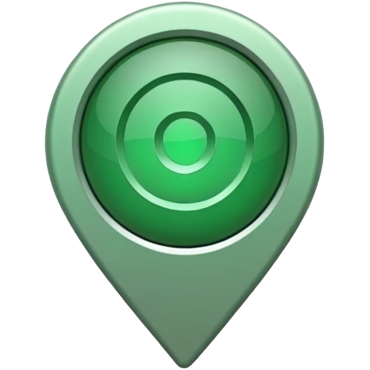 green location marker simple emoji
