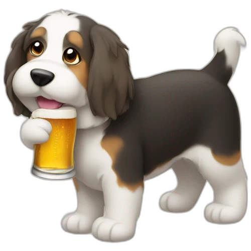 Bobtail with beer emoji
