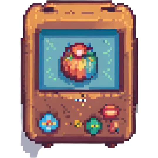 stock image icon, pixel art style, retro, no text emoji