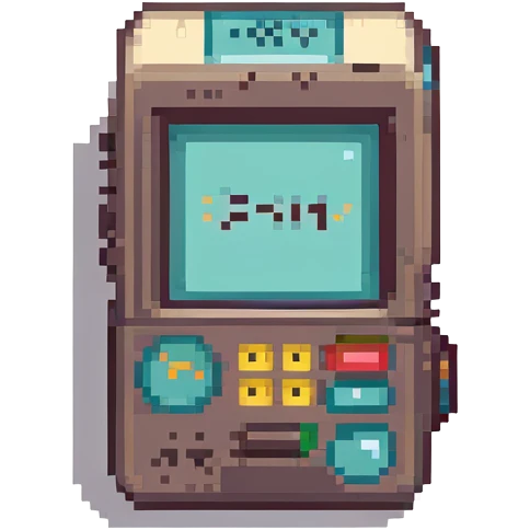 Pixel art emoji, retro pager device, with text reading "3AM aler" emoji
