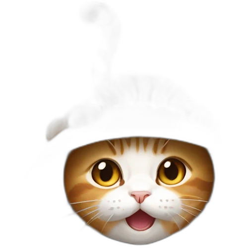 Upside down cat emoji