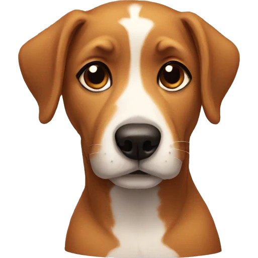 Emotional dog emoji