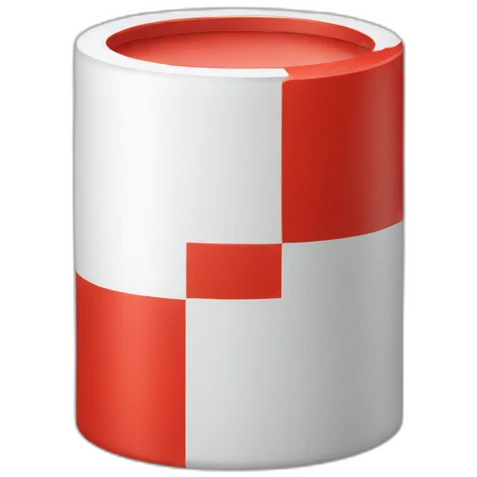 white-and-red-cylinder emoji