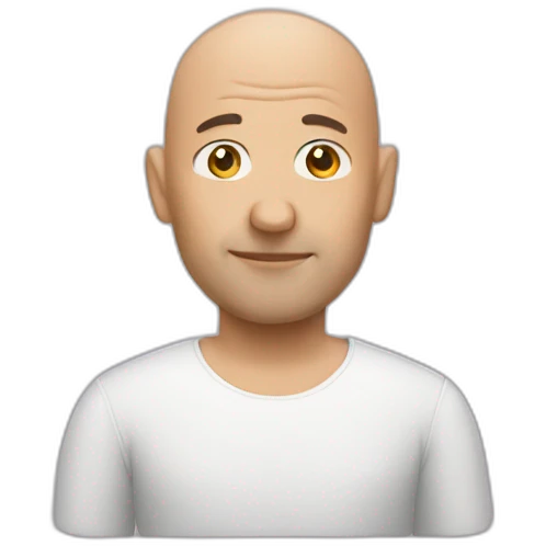 Bald man emoji
