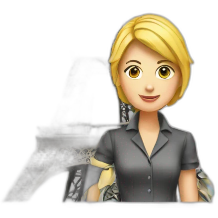 Tour eiffel femme emoji