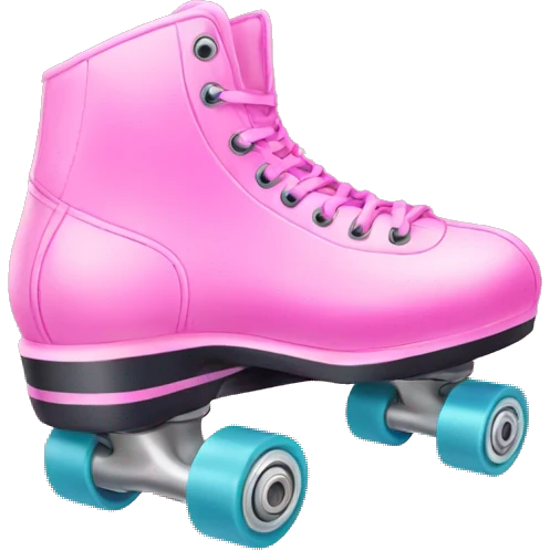 Roller skate pink emoji