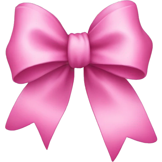 pink bow emoji