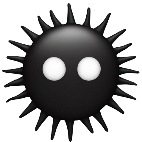 black sun emoji
