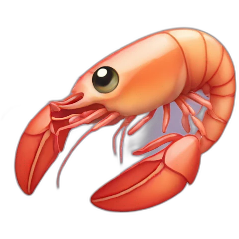 crying bolied shrimp emoji