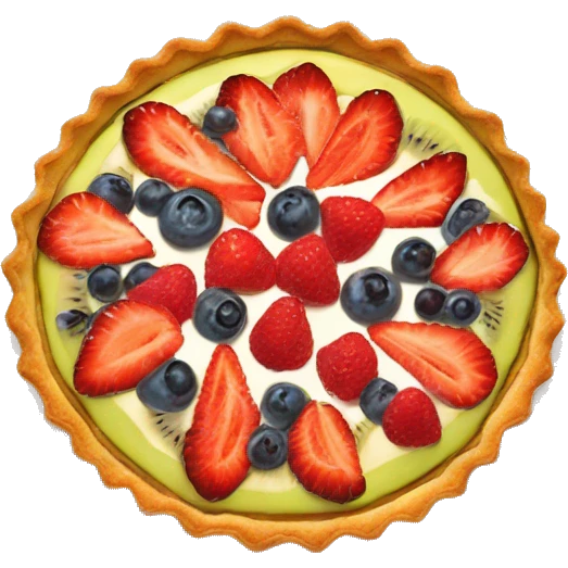 Fruit tart emoji