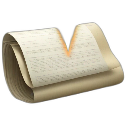 a laser beam shining on binary documents emoji