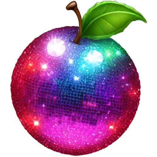 Disco ball cherries  emoji