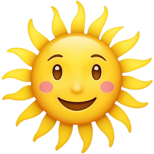 smiling face with sunshine emoji