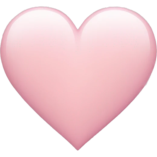 light pink heart emoji