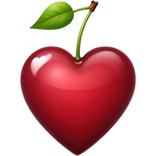 cherry color bordeux heart emoji