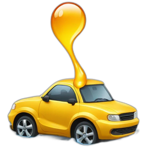 a drop of engine oil and a puddle emoji
