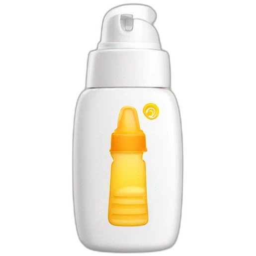 Sunscreen bottle emoji