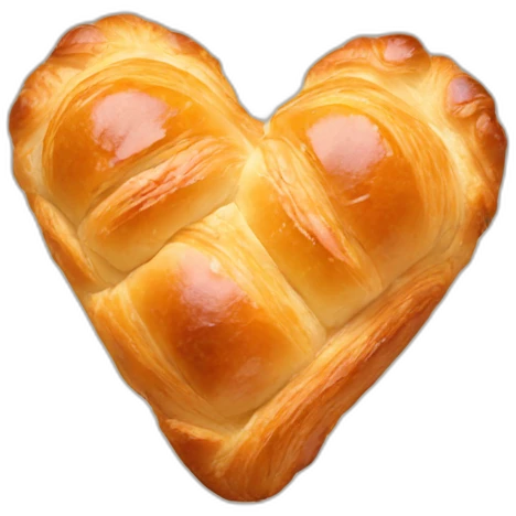 Heart croissant emoji
