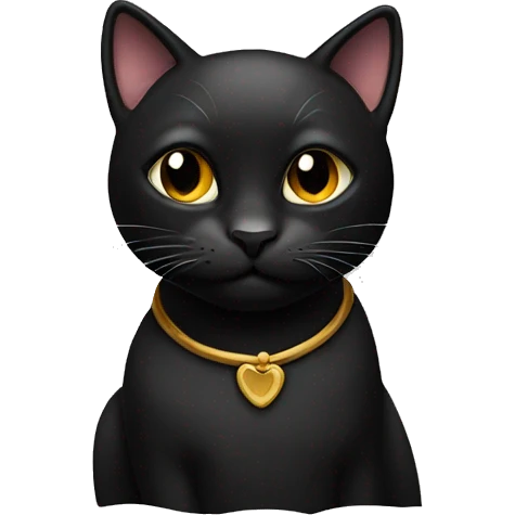 Black cat  emoji