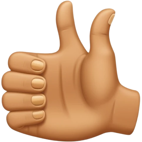 half thumb up emoji