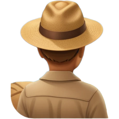 quelqu'un qui admire la vue depuis un point panoramique
 emoji