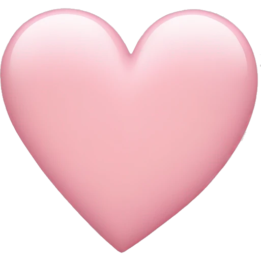 Light pink heart emoji