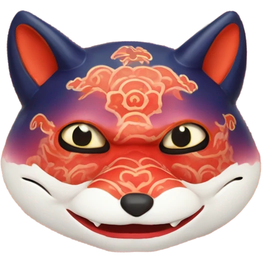 Ref Kitsune mask blobfish emoji