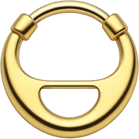 gold septum ring emoji
