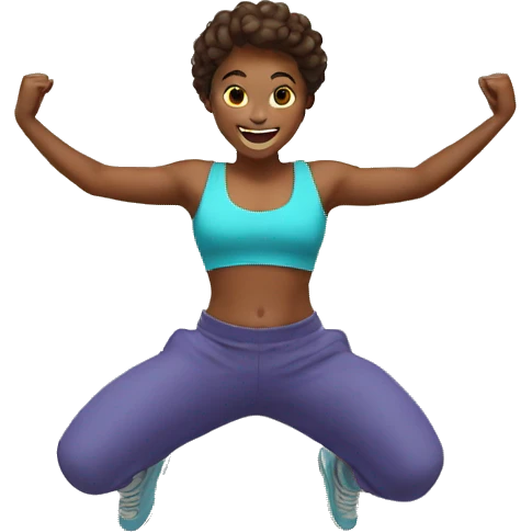 jumping jacks  emoji