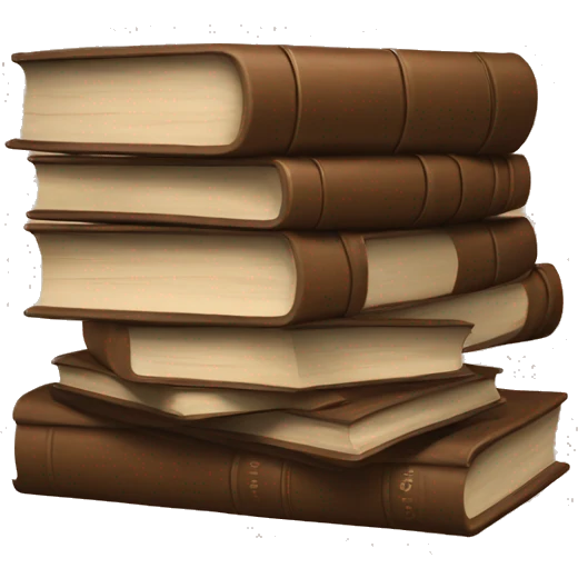Book Stack in Brown emoji